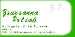 zsuzsanna poliak business card